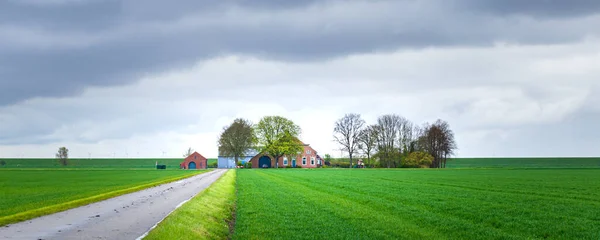 Alter Bauernhof in Groningen in den Niederlanden — Stockfoto