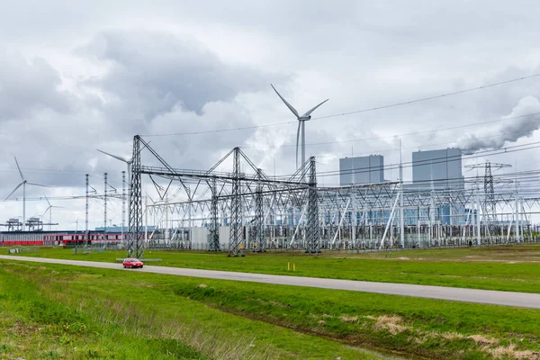 Powerplant in the Eemshaven in The Netherlkands — Stock Photo, Image