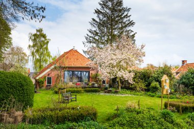 Hollanda, Groningen 'deki Oudeschans Manzara Köyü