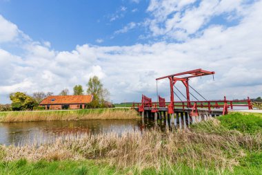 Hollanda, Groningen 'deki Oudeschans Manzara Köyü