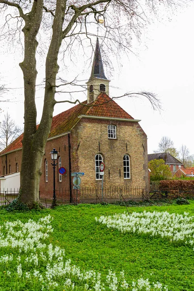 Деревня Oudeschans в Гронингене, Нидерланды — стоковое фото