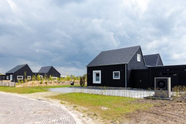 Hollanda 'da modern sürdürülebilir ahşap evler