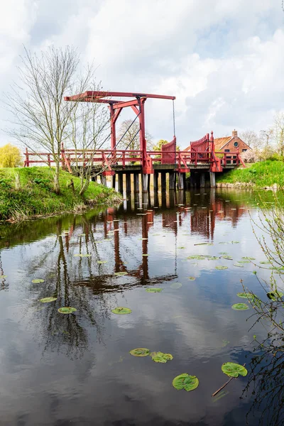 Wieś Oudeschans w Groningen, Holandia — Zdjęcie stockowe