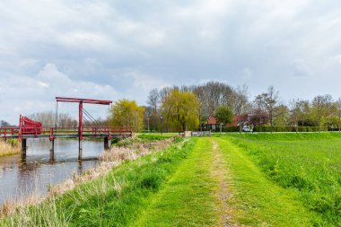Hollanda, Groningen 'deki Oudeschans Manzara Köyü