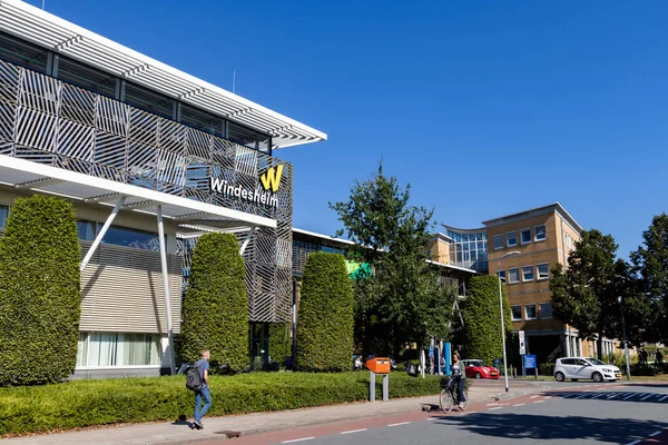 Campus Windesheim in Zwolle, Nederland Rechtenvrije Stockafbeeldingen