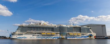 Papenburg 'da Wharf Meyer, Almanya' da Aşağı Saksonya