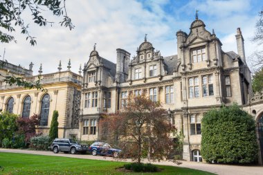 Londra, İngiltere - 11 Ekim 2014: Tur Trinity College Oxford Birleşik Krallık'taki çevresinde