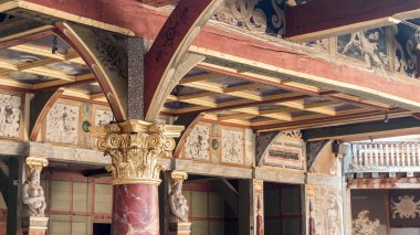 Londra İngiltere'de Shakespeare Globe Tiyatrosu