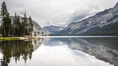 Tioga Lake Yosemite National Park California US clipart