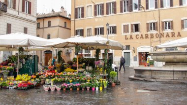 Roma, İtalya - 22 Şubat 2015: Campo de Fiori