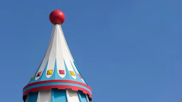 Detalhe de uma tenda de circo colorido — Fotografia de Stock