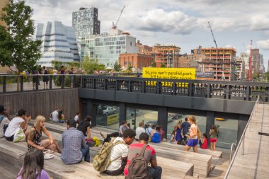 New York City - Temmuz 29,2014: yüksek hat Park New York