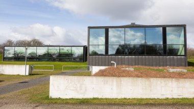 Aarhus, Danimarka - 13 Nisan 2015: Modern su planının Exerior