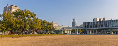 Hiroşima, Japonya - 20 Mart 2025 Japonya Hiroşima Barış Anıt Müzesi 'nin panoramik manzarası