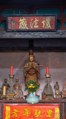 Nagasaki, Japonya - 22 Mart 2025: Japonya Nagasaki 'deki Sofuku-ji tapınağının ulusal hazinesi