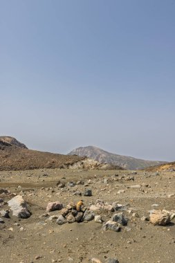Manzara Aso Dağı ve Aso Kumamoto 'daki Vulcano Japonya' da mükemmeldir.
