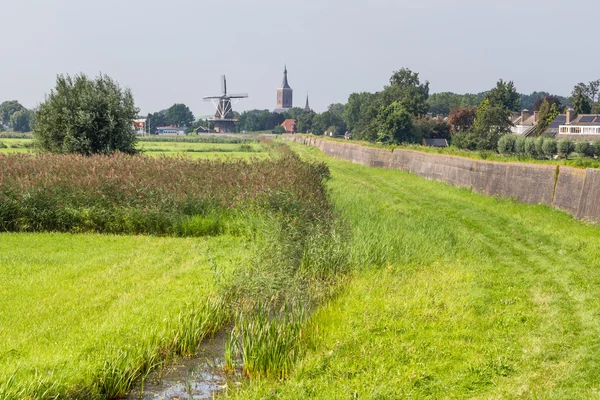 Panorama of the village of Hasselt, municipality Zwartewaterland