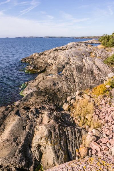 Вид на Балтийское море от Femorehuvud на побережье Швеции — стоковое фото
