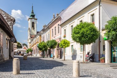 SZENTENDRE, HUNGARY, JULY 22, 2015: Center of Szentendre in Hungary