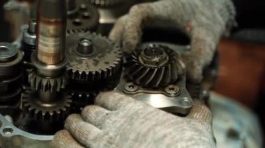 Tamir çalışmasından sonra ATV motoruna mekanizma kurulumu