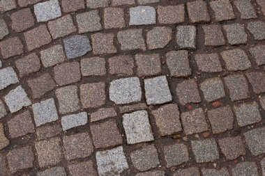 Eski sarı kahverengi taş yol dokusu arkaplanı.