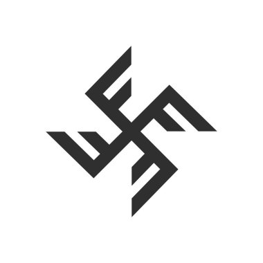 İlk harf fx logosu veya xf logo vektör tasarım şablonu