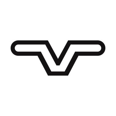 İlk harf vp logosu veya pv vektör tasarım şablonu