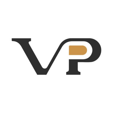 Initial letter vp logo or pv logo vector design template clipart svg vector 