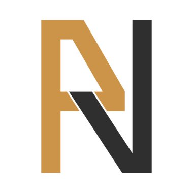 İlk harf vp logosu veya pv vektör tasarım şablonu