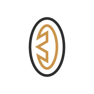 İlk harf ko logosu veya tamam logo vektör tasarım şablonu