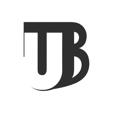 İlk harf ub logosu veya bu logo vektör tasarım şablonu