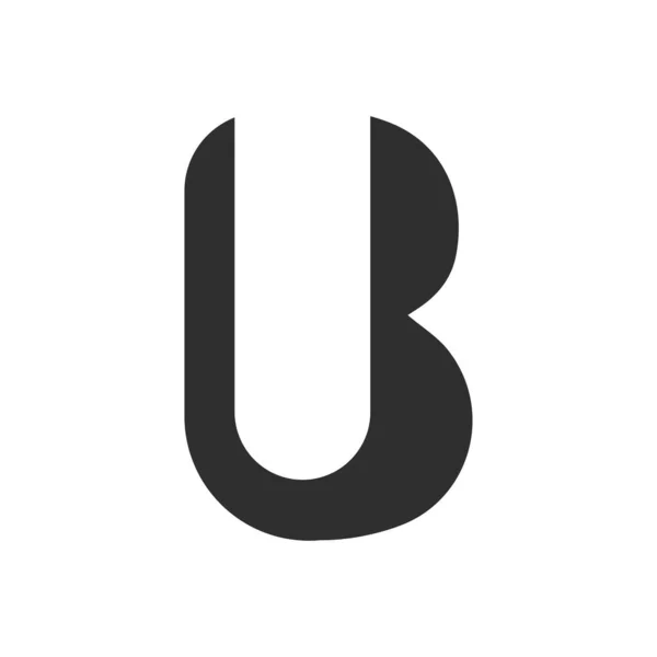 初始字母Ub标志或Bu标志向量设计模板 — 图库矢量图片