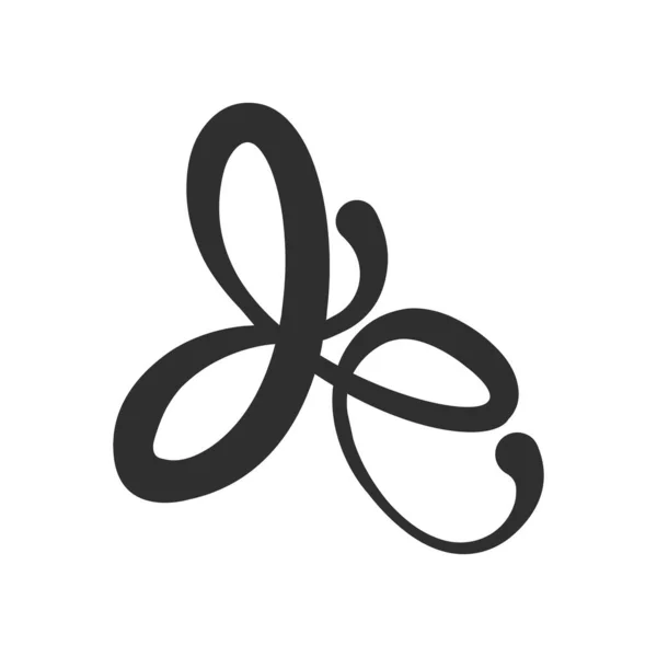 Початкова Літера Логотип Або Фен Логотип Векторний Шаблон Дизайну — стоковий вектор