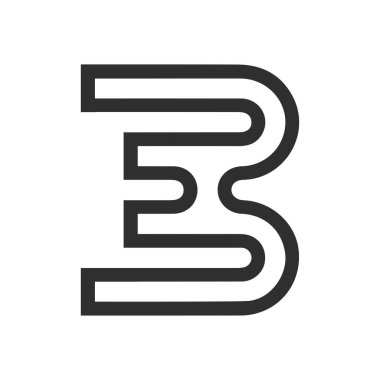 İlk harf eb logosu ya da logo vektör tasarım şablonu