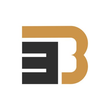 İlk harf eb logosu ya da logo vektör tasarım şablonu