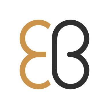 İlk harf eb logosu ya da logo vektör tasarım şablonu