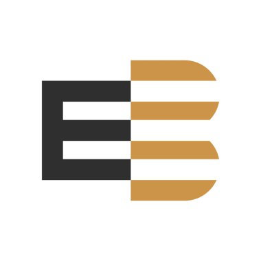 İlk harf eb logosu ya da logo vektör tasarım şablonu