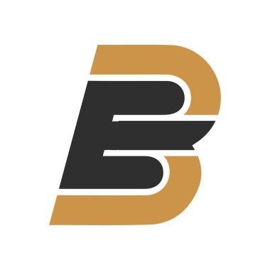 İlk harf eb logosu ya da logo vektör tasarım şablonu