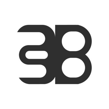 İlk harf eb logosu ya da logo vektör tasarım şablonu