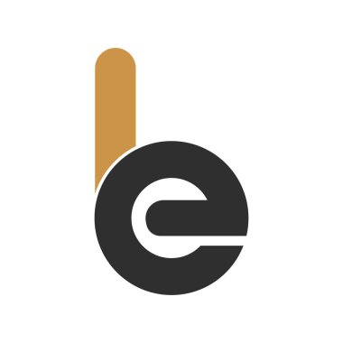 İlk harf eb logosu ya da logo vektör tasarım şablonu