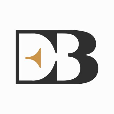 İlk harf eb logosu ya da logo vektör tasarım şablonu