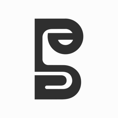 İlk harf eb logosu ya da logo vektör tasarım şablonu