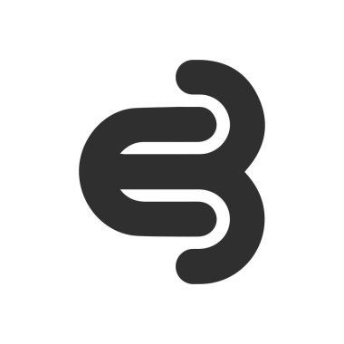 İlk harf eb logosu ya da logo vektör tasarım şablonu