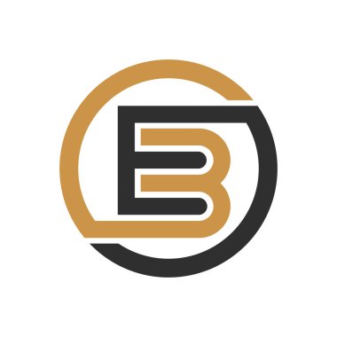 İlk harf eb logosu ya da logo vektör tasarım şablonu