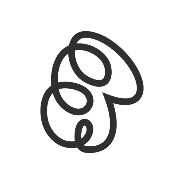 Letra Inicial Logo Ser Plantilla Diseño Vectores Logotipo — Archivo Imágenes Vectoriales