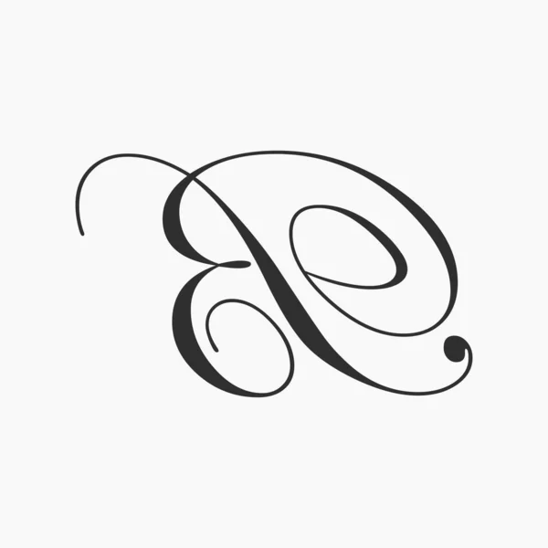 初期の文字のEbロゴやロゴベクトルデザインテンプレート — ストックベクタ