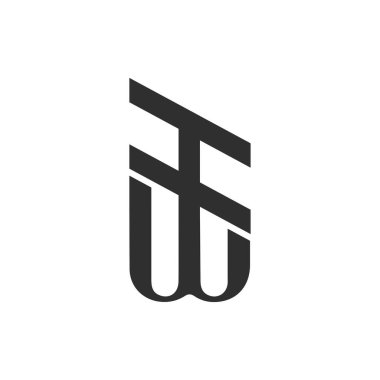 İlk harf wh logo veya hw logo vektör tasarım şablonu