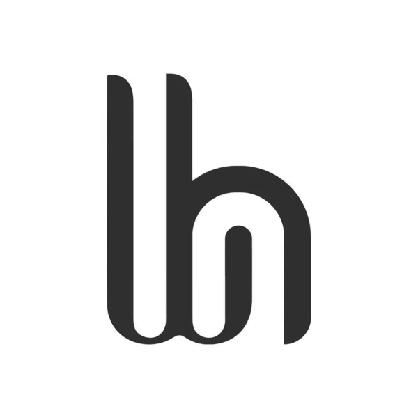 ロゴ付きの頭文字またはロゴベクトルデザインテンプレート — ストックベクタ
