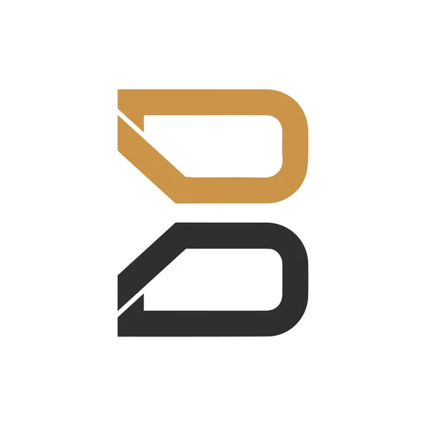 Plantilla Inicial Diseño Vectorial Con Logo Logo — Vector de stock