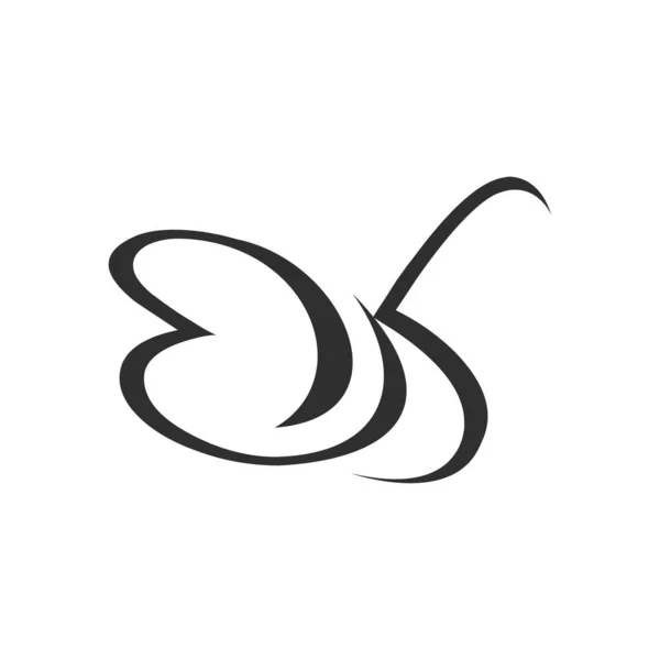 Plantilla Inicial Diseño Vectorial Con Logo Logo — Vector de stock